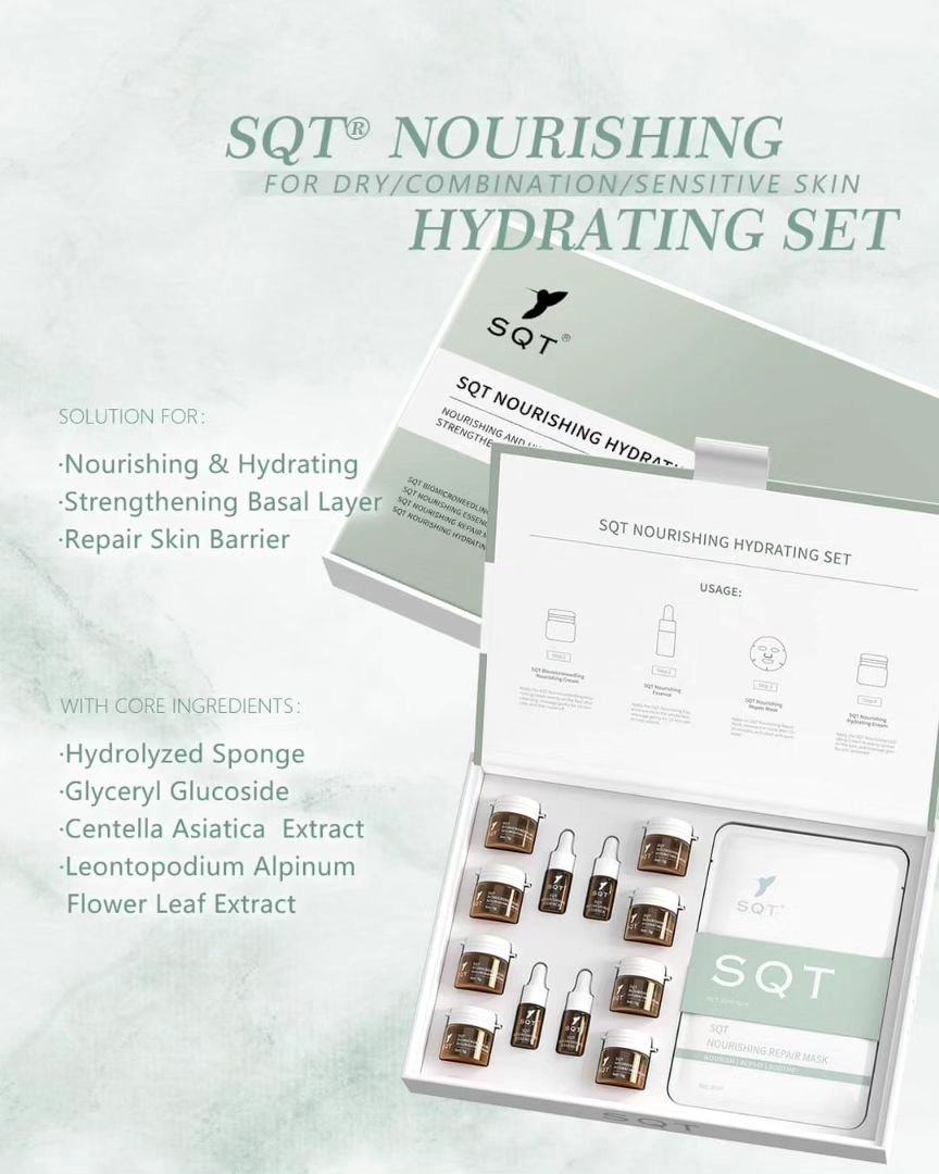 SQT Nourishing Hydrating Set with professional treatment products