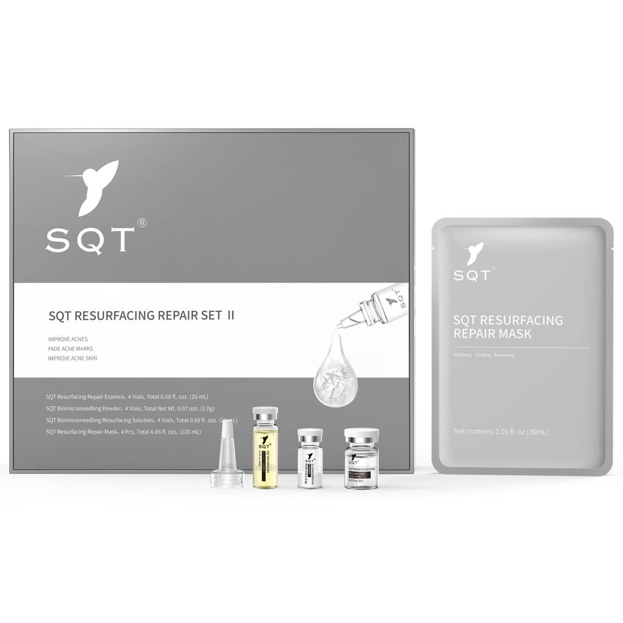 SQT Resurfacing Repair Set II with treatment vials and repair mask